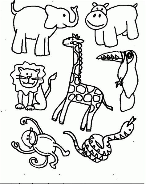 African Animal Coloring Pages Coloring Home