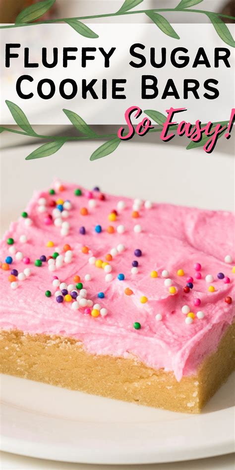 Fluffy Sugar Cookie Bars I Wash You Dry