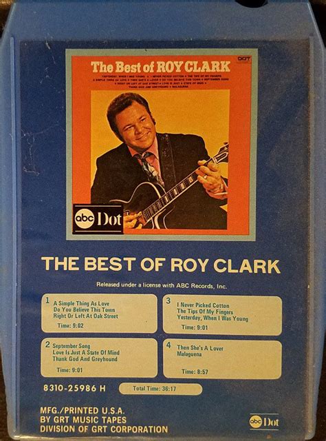 Roy Clark The Best Of Roy Clark 8 Track Cartridge Discogs