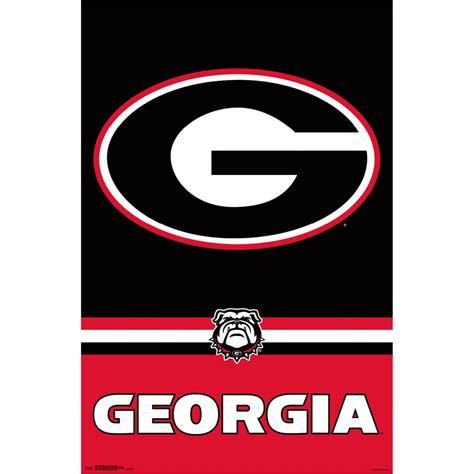 Georgia Bulldogs 224 X 34 College Logo Poster