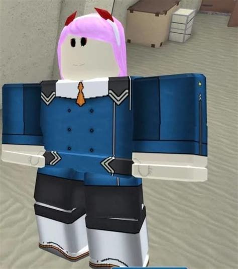 Zero Two Aka Ace Pilot In Roblox Arsenal Darling In The Franxx
