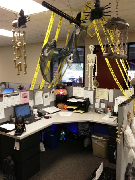 Two holes in a sheet and you have a ghost costume. 20 Amazing Office Halloween Decorations Ideas - Decoration ...