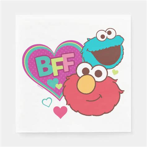 Elmo And Cookie Monster Bff Napkins Zazzle