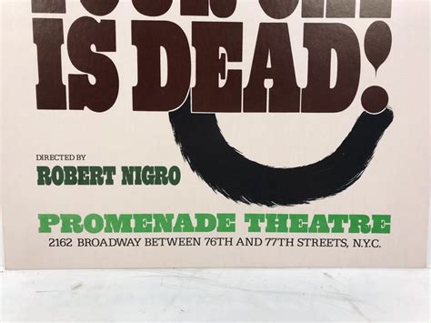 Ps Your Cat Is Dead James Kirkwood Cardboard Theatre Poster
