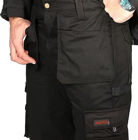 Business Apache Black Combat Cargo Work Wear Cordura Trousers Kneepad