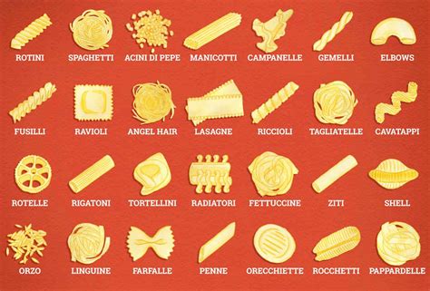 Every Important Italian Noodle Illustrated Pasta Types Pasta Noodle