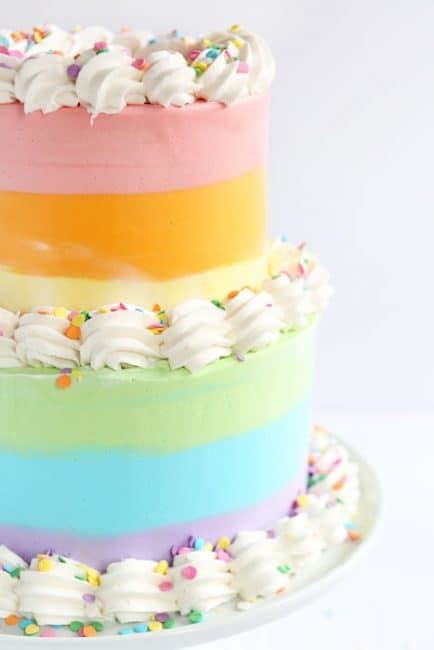 Pastel Rainbow Cake I Am Baker