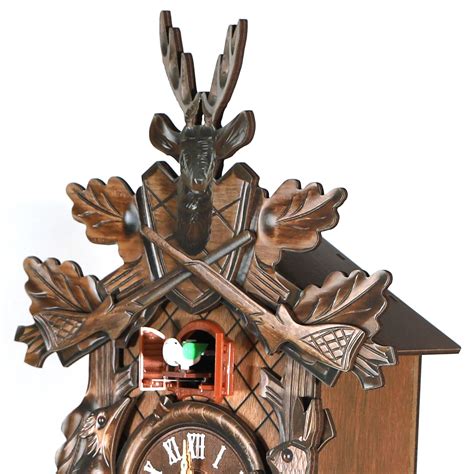 🕒 Vintage German Black Forest Wooden Hunter Cuckoo Clock Top Usa Ebay