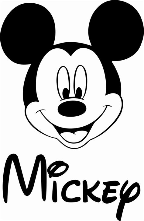 Mickey Mouse Wall Stickers Personalized Any Name Removable Waterproof