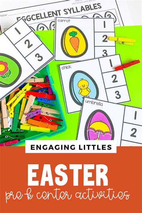 Easter Themed Centers And Activities For Prek In 2021 Preschool