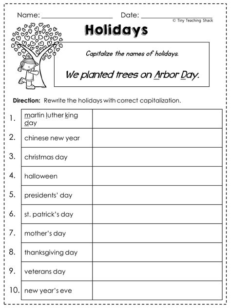 Alphabet, coloring, number, all about me, shape, weather, theme, animals activity at home. 2nd Grade Language Arts and Grammar Practice Sheets ...