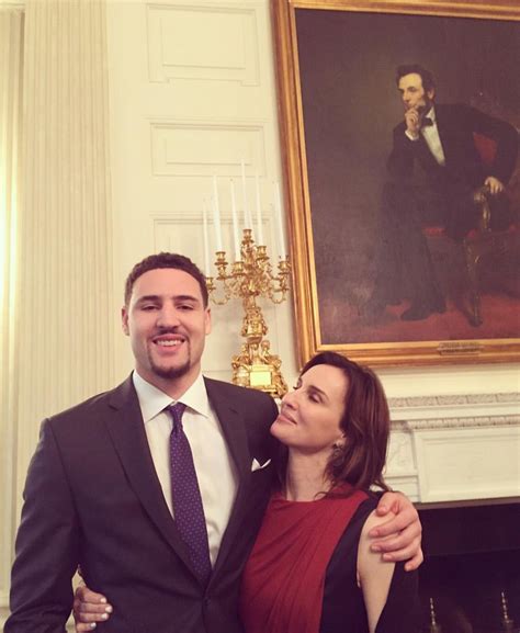 Klay Thompson And His Mom At The White House On February 4 2016