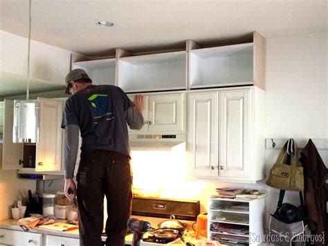 Actually, more slowly than surely. Extending Kitchen Cabinets up to the Ceiling - Reality Daydream