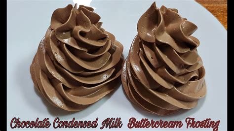 How To Make Chocolate Condensed Milk Buttercream Frosting YouTube