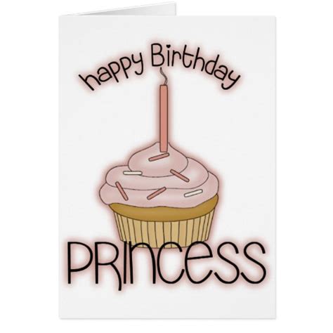 Happy Birthday Princess Card Zazzle