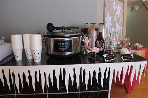 Hot Chocolate Bar Winter Onederland Sledding Birthday Party Snowman