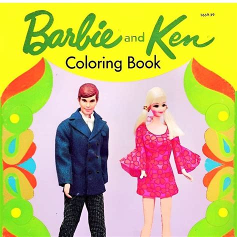 Ken And Barbie Coloring Book Etsy