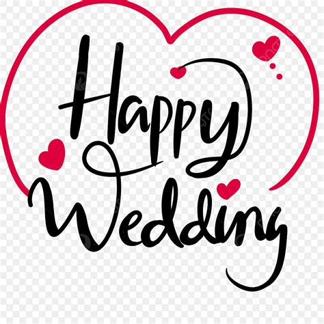 Selamat Pernikahan Tulisan Tangan Dengan Ornamen Hati Selamat Menikah