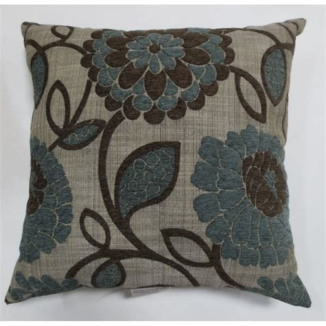 Better Homes And Gardens Blue Floral Decorative Pillow 22x22 1pc