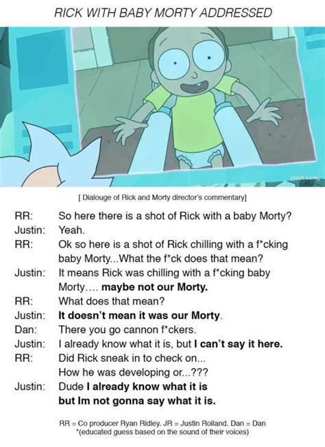 Rick With Baby Morty Addressed Rrickandmorty