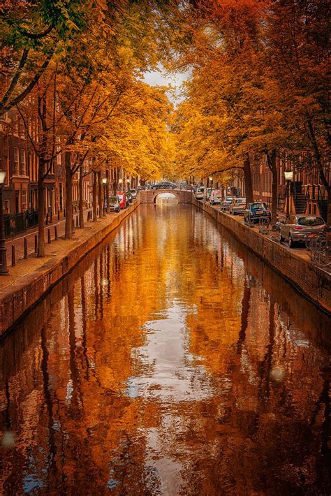 Autumn In Amsterdam Holland Lugares Bonitos Lindas Paisagens Belo