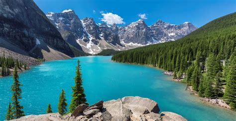 Awesome Alberta Moraine Lake Is The Picture Perfect