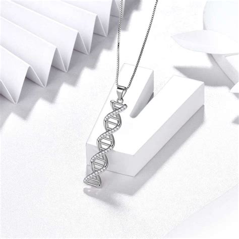 Aurora Tears Infinity Spiral Dna Double Helix Necklace Pendant Chain