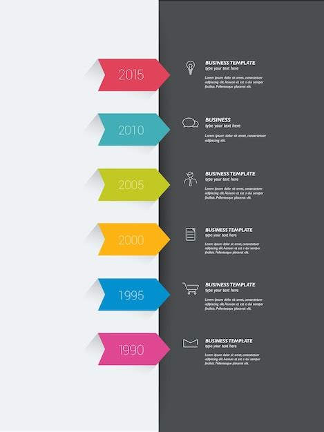 Premium Vector Timeline Paper Concept Infographic