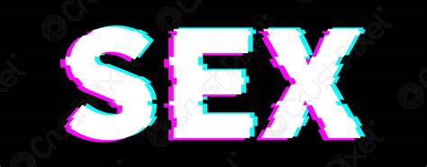The Word Sex In A Distorted Glitch Style On A Stock Vector 2144737