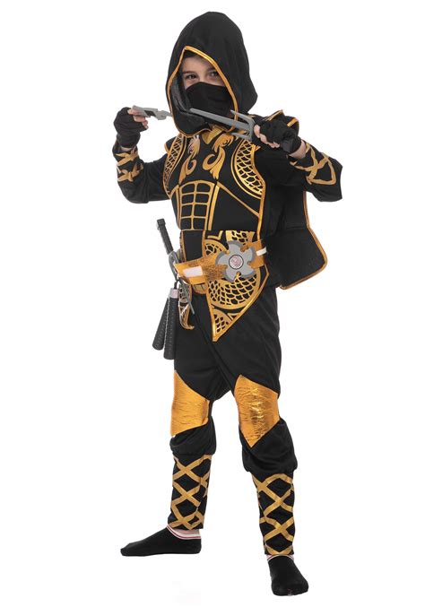 Golden Ninja Boys Costume