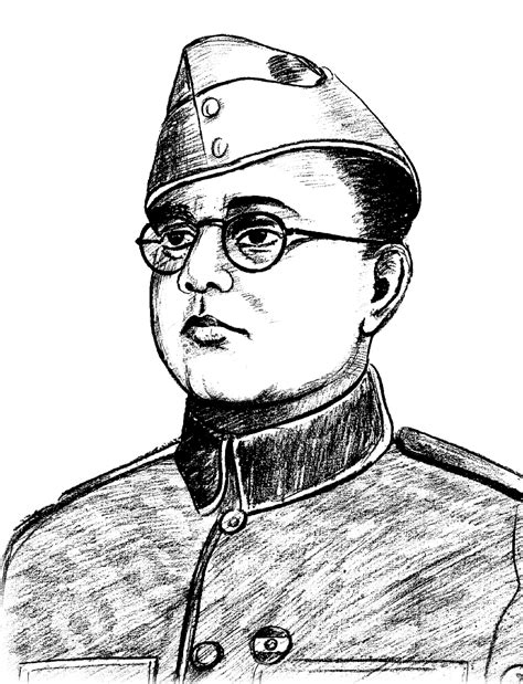 Subhash Chandra Bose Drawing Step By Step PennZoltan