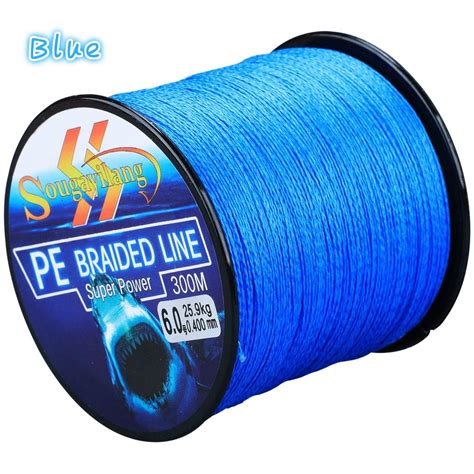 Buy Fishing Line 300m 6 Color Braided Fishing Lines 4 Strands Pe