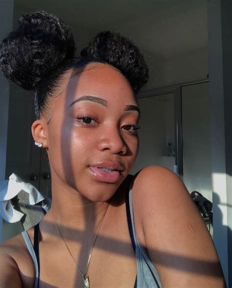 Follow Tropicm For More ️ Cute Natural Hairstyles Slick Hairstyles