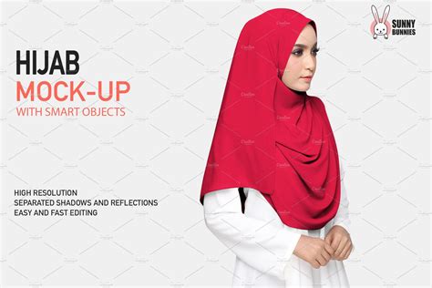 Chiffon Hijab Mock Up Set Ad Affiliate Pxphotoshophighresolution Hijab Chiffon New