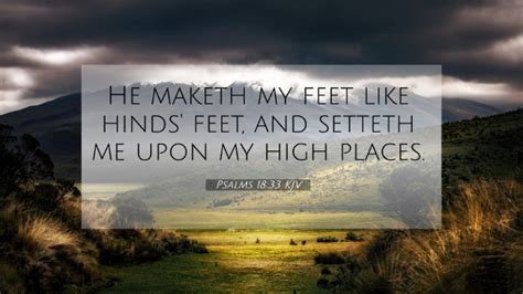 Psalms 1833 Kjv 4k Wallpaper He Maketh My Feet Like Hinds Feet And