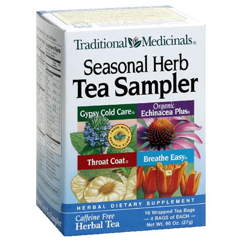 Traditional Medicinals Seasonal Herb Tea Sampler 96 Oz 16 Ct Hot Tea