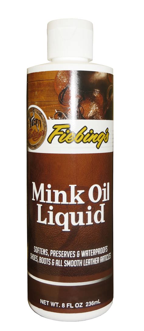Fiebings Liquid Mink Oil 8 Oz Bottle C26018