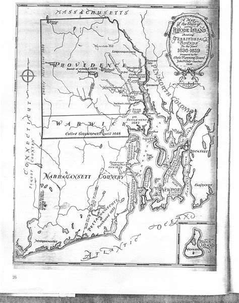 Map Of Rhode Island 1636 1639 Island Map Map Rhode Island