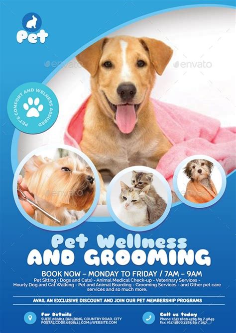 Pet Grooming Promotional Flyer Template Pets Dog Grooming Pet Grooming