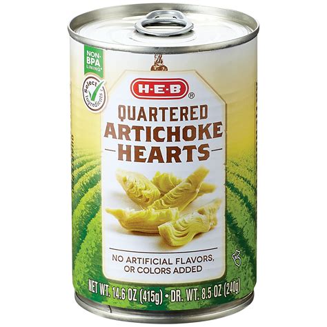 H E B Select Ingredients Quartered Artichoke Hearts Shop Vegetables