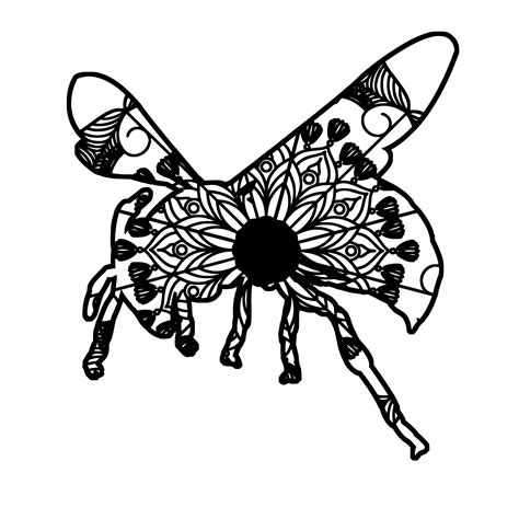 Download Wasp Mandala Animal Svg T-Shirt Designs | Tshirt designs ...