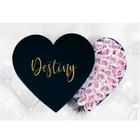 Shop Our Heart Black Flower Box At Array Of Ts Houston