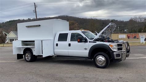 2013 Ford F450 4x4 Crew Service Utility Kuv Work Truck For Sale Diesel