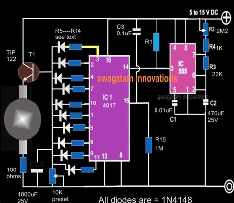 Circuit Diagram Rotating Led Display