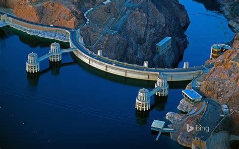 3840x2160 Resolution Gray Concrete Bridge Nature Hoover Dam Dam