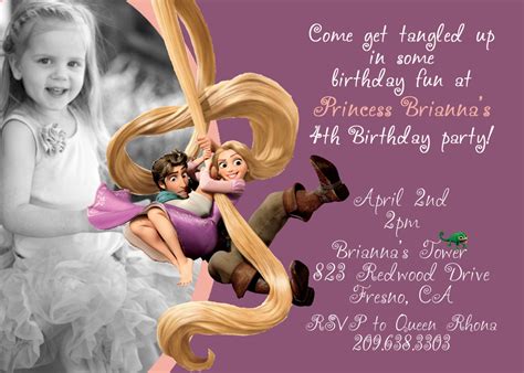 Tangled Invitation Jenn L Sanders Thought These Were Cute If We Could