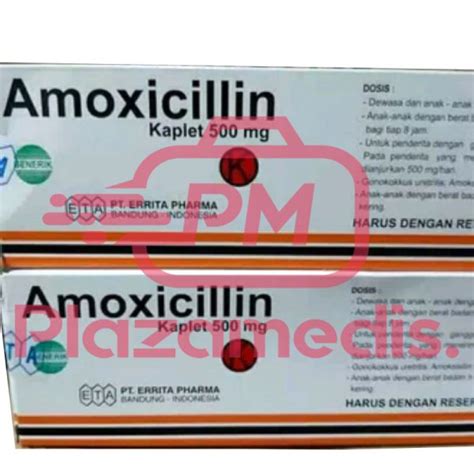 Amoxicillin Kaplet 500 Eta Erita Distributor Obat Obatan Murah