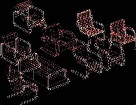 Chair Alvar Aalto 3d Dwg Model For Autocad • Designs Cad