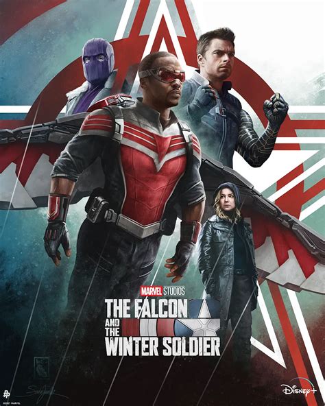 The Falcon And The Winter Soldier Tv Series Poster Wall Art Print Photo