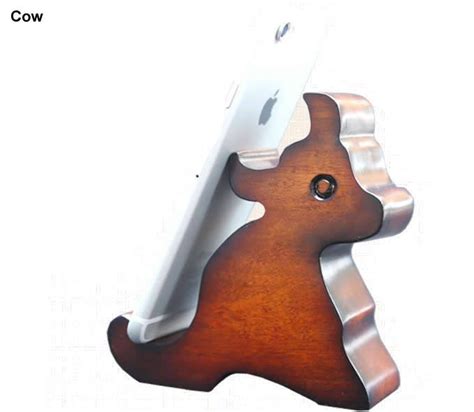 Retro Wooden Animal Cell Phone Holder Stand Cell Phone Holder Phone